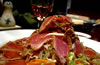Fresh yellowfin tuna tataki